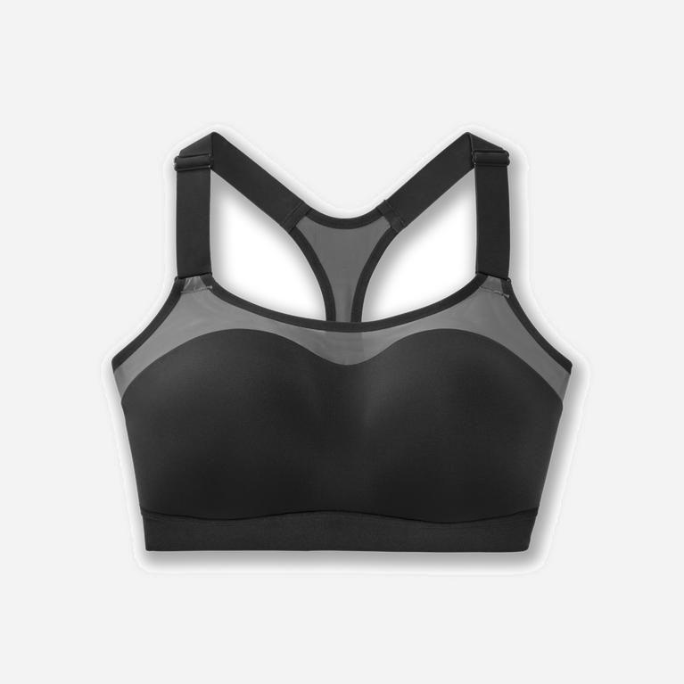 Brooks Dare Racerback Women's Running Bra UK Outlet - Asphalt/DarkGey (WCGZS3725)